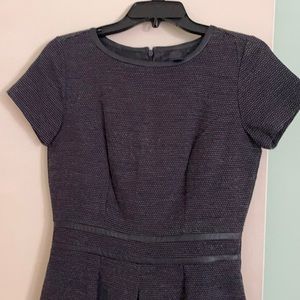 TH dark grey pleated dress, short sleeves